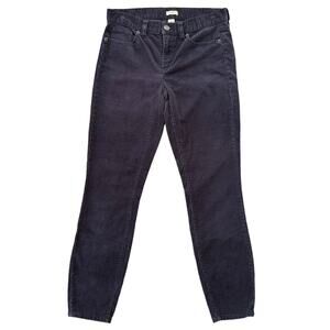 J. Crew Low-Rise Corduroy Pants Straight Leg Womens Size 25 Navy Blue